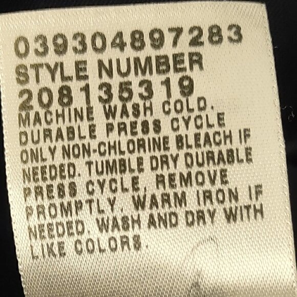 Dockers Premium Flat Front Relaxed Fit Blue Slacks. Size 38X32 - Picture 10 of 10